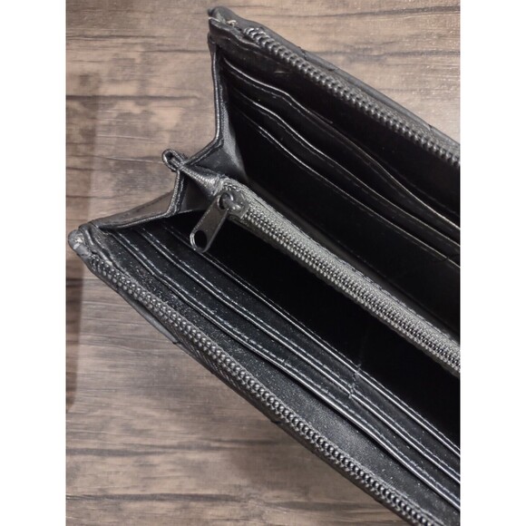 Harry Potter Hogwarts Crest Wallet Faux Leather Stars Studded Gems Bioworld - Picture 6 of 8